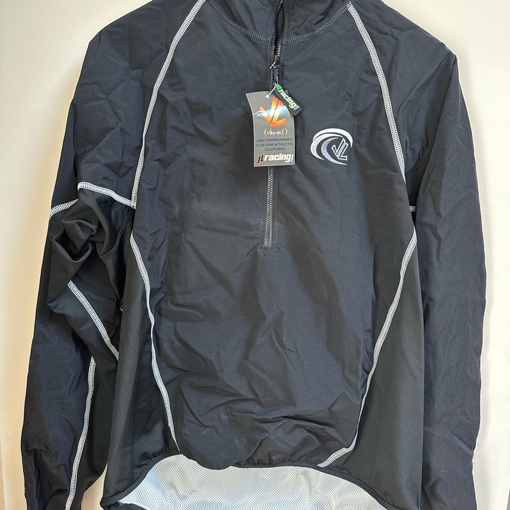 Lightweight Black Pullover Jacket